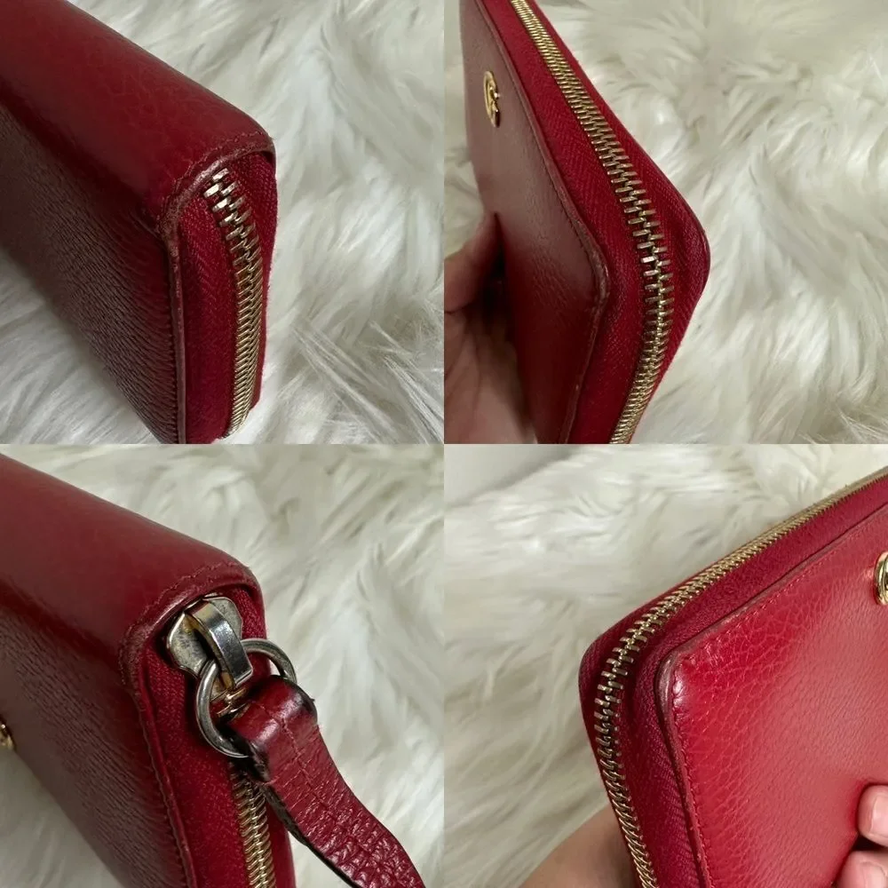 💯Authentic Gucci GG Long Zipped Around Wallet 🍀